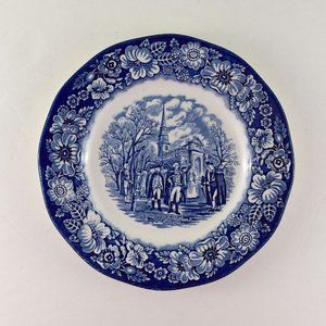 Vintage Liberty Blue,  Staffordshire Plate